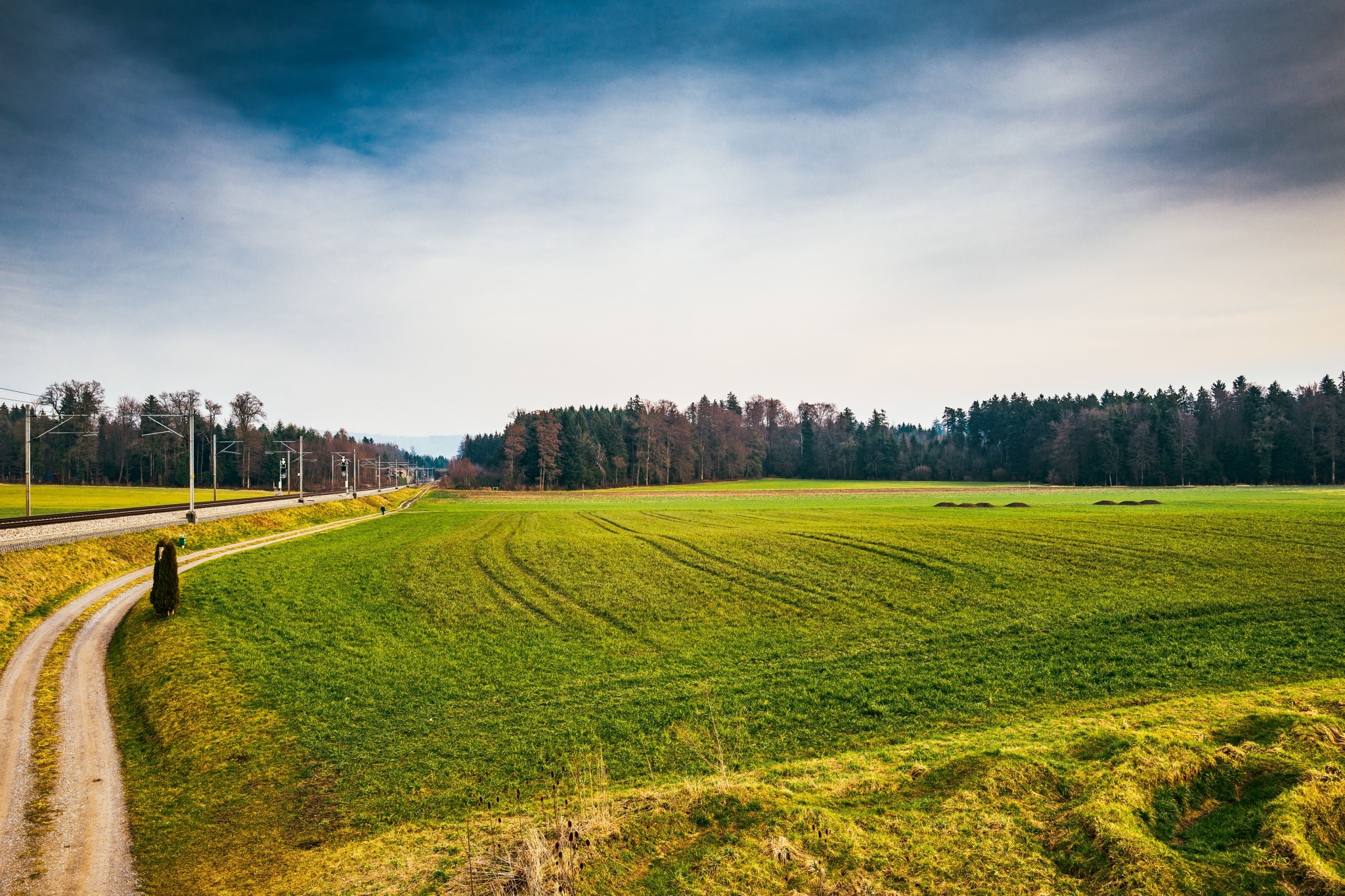 Scenic view field against sky min